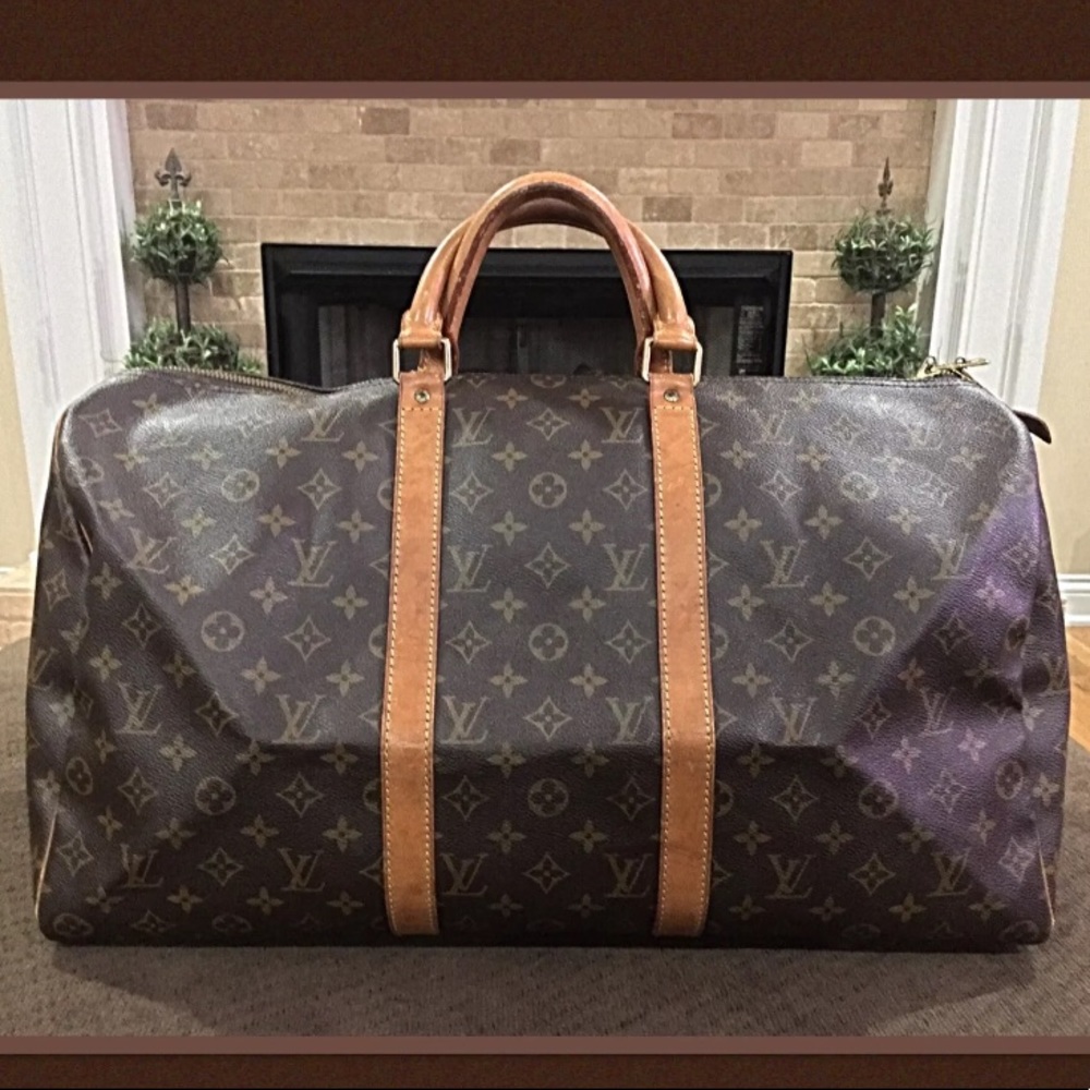 Authentic Louis Vuitton Keepall 50 Duffle Satchel